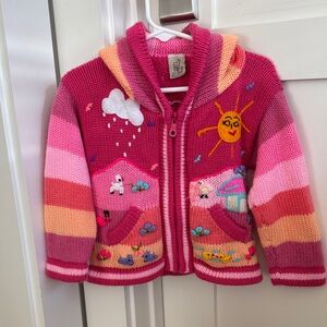Colorful Kids' Knit Hoodie
